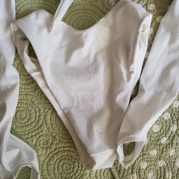 New Sz S Kanomi Swimsuit Handmade Bikini Top with tie back High Waist Bottom - Picture 9 of 12